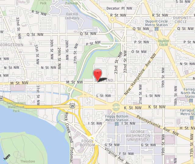 Location Map: 2440 M St. NW Washington, D.C. 20037
